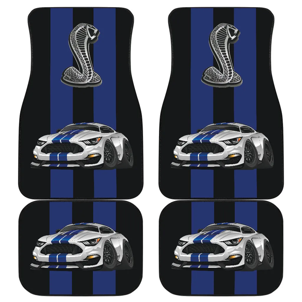 Mustang Cobra Muscle Car Art Floor Mats Set of 4