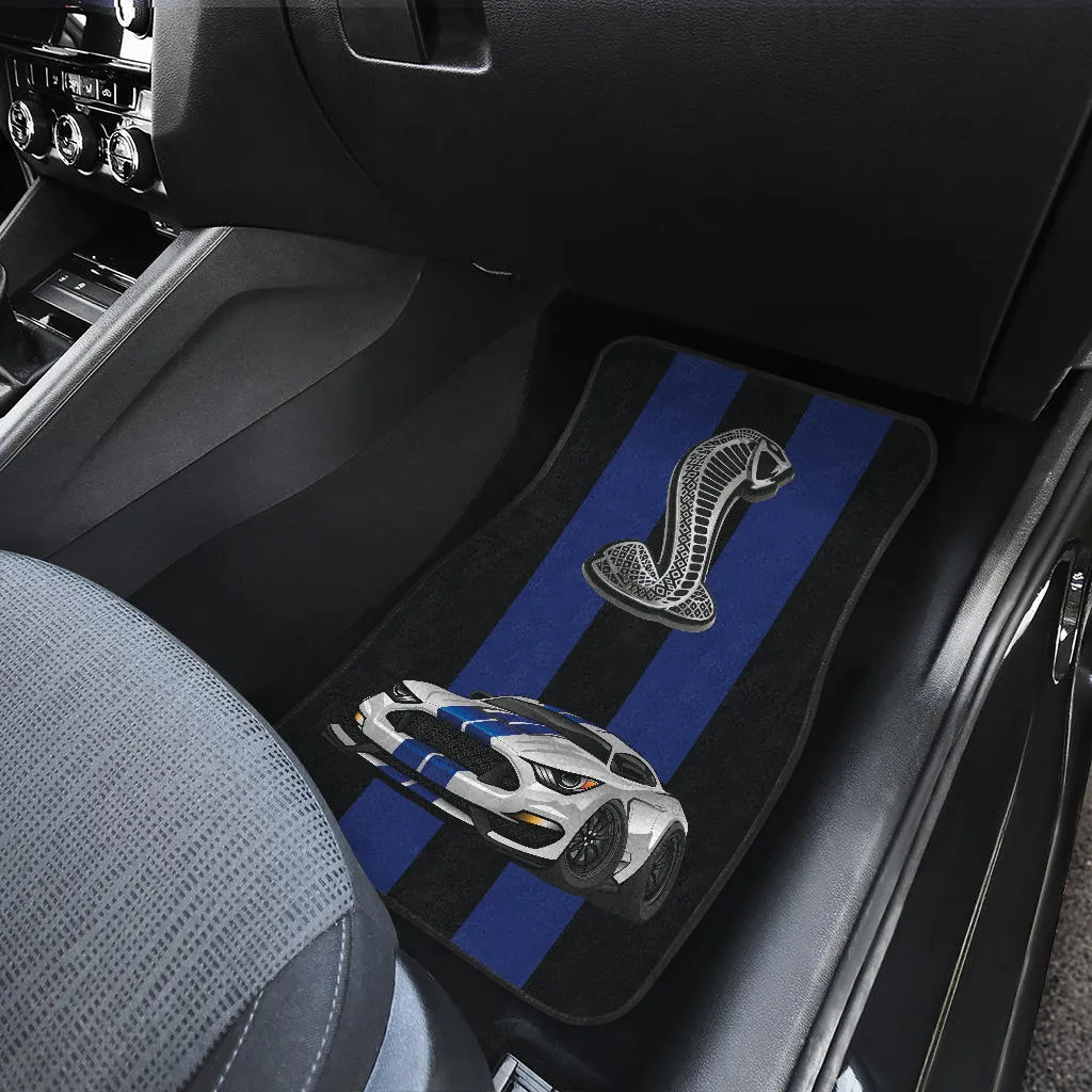 Mustang Cobra Muscle Car Art Floor Mats Set of 4