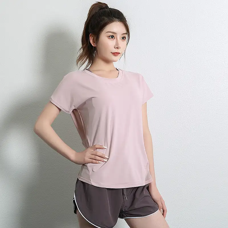 New sports short-sleeved backless quick-drying T-shirt