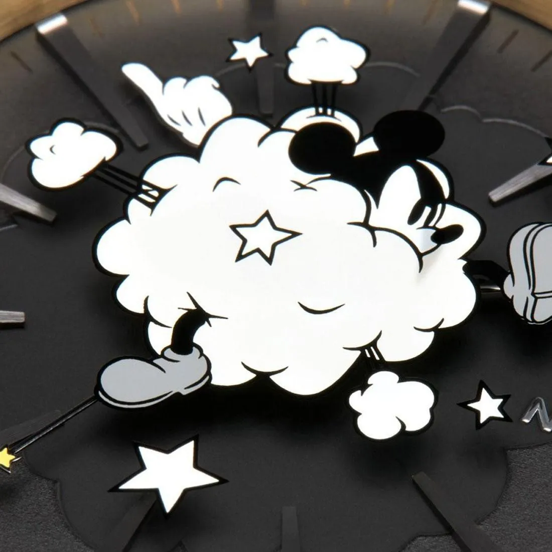 Nixon x Disney Sentry SS Gold Watch - Mickey Fight (gold / black / cloud)