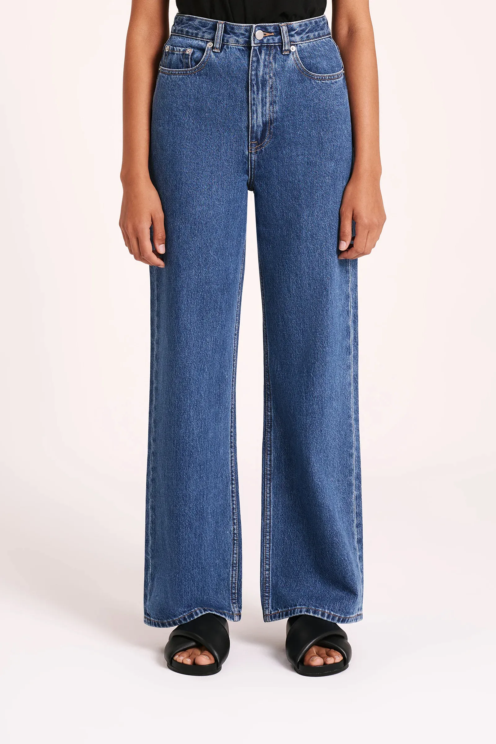 Organic Relaxed Leg Jean - Vintage Blue