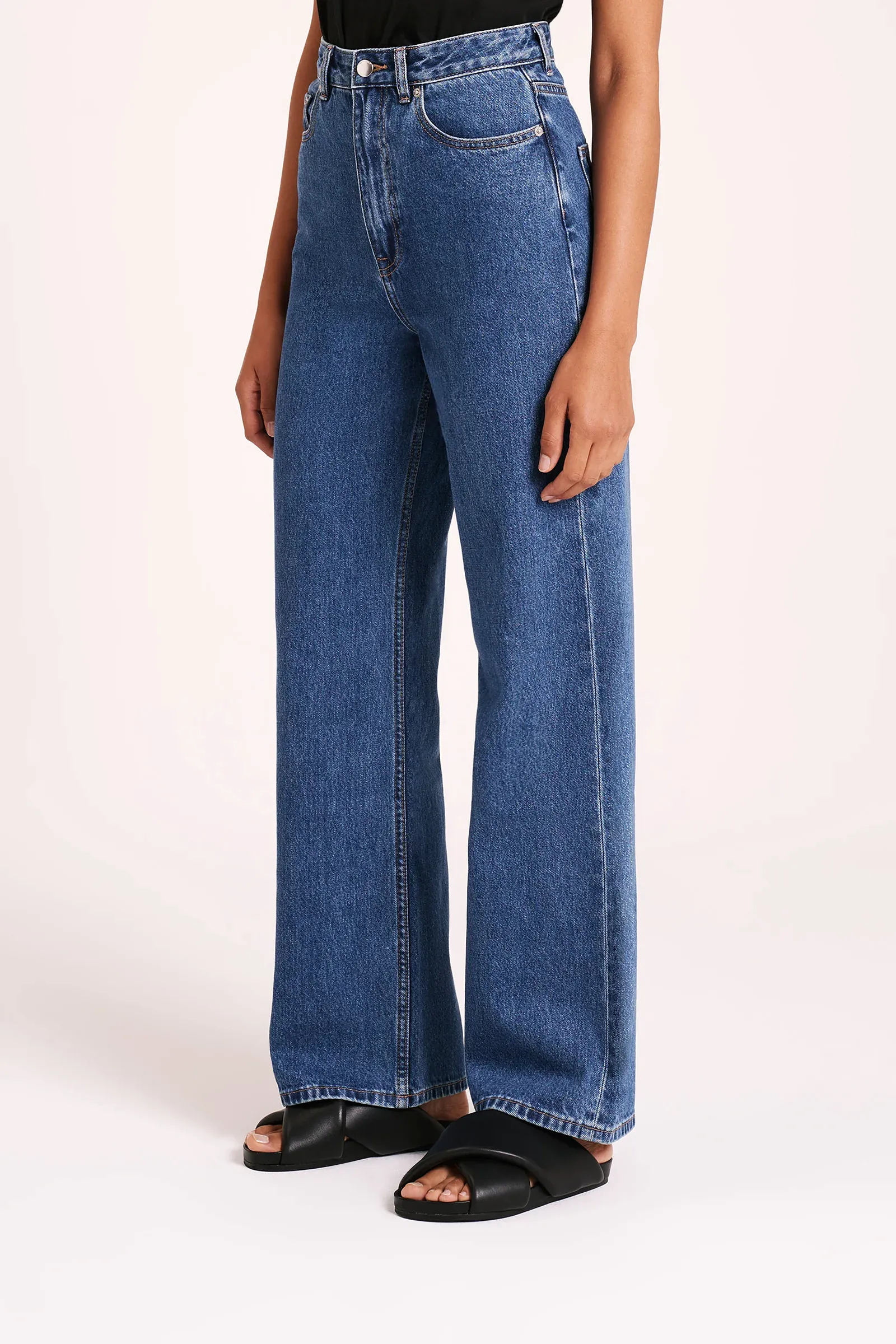 Organic Relaxed Leg Jean - Vintage Blue