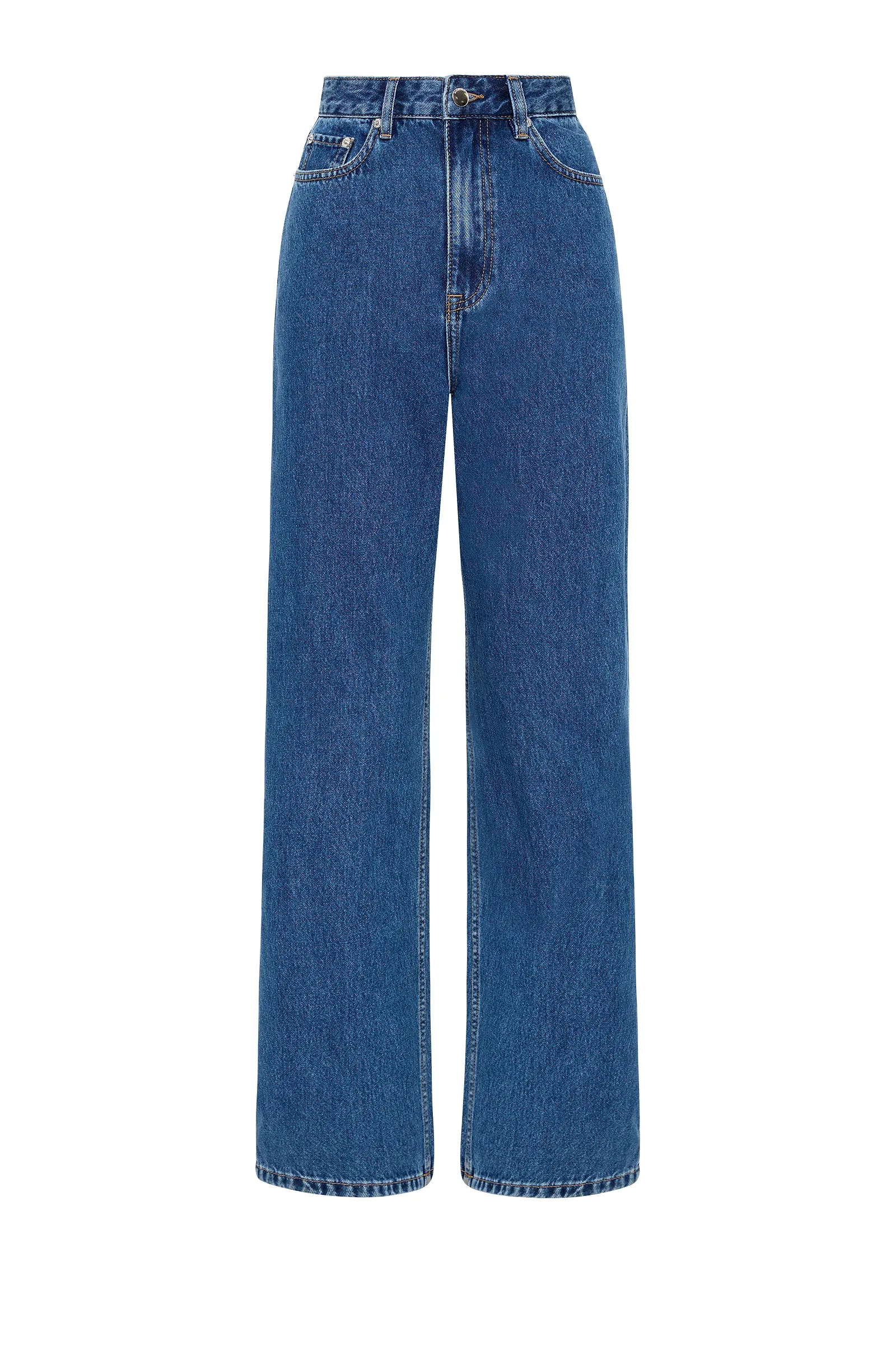 Organic Relaxed Leg Jean - Vintage Blue