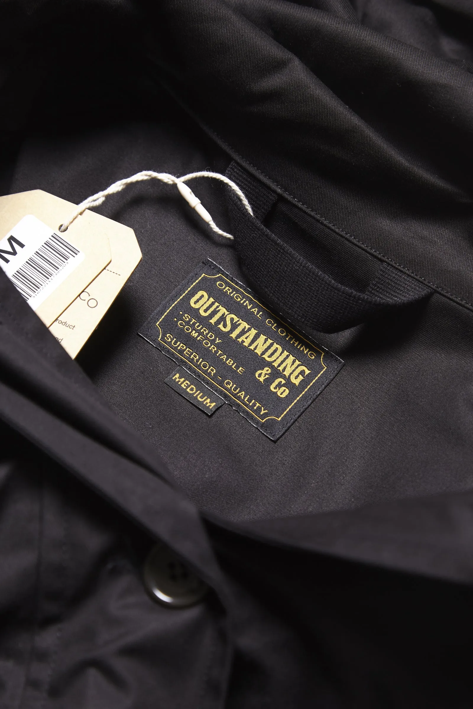 Outstanding & Co. - RAF Short Hooded Parka - Black