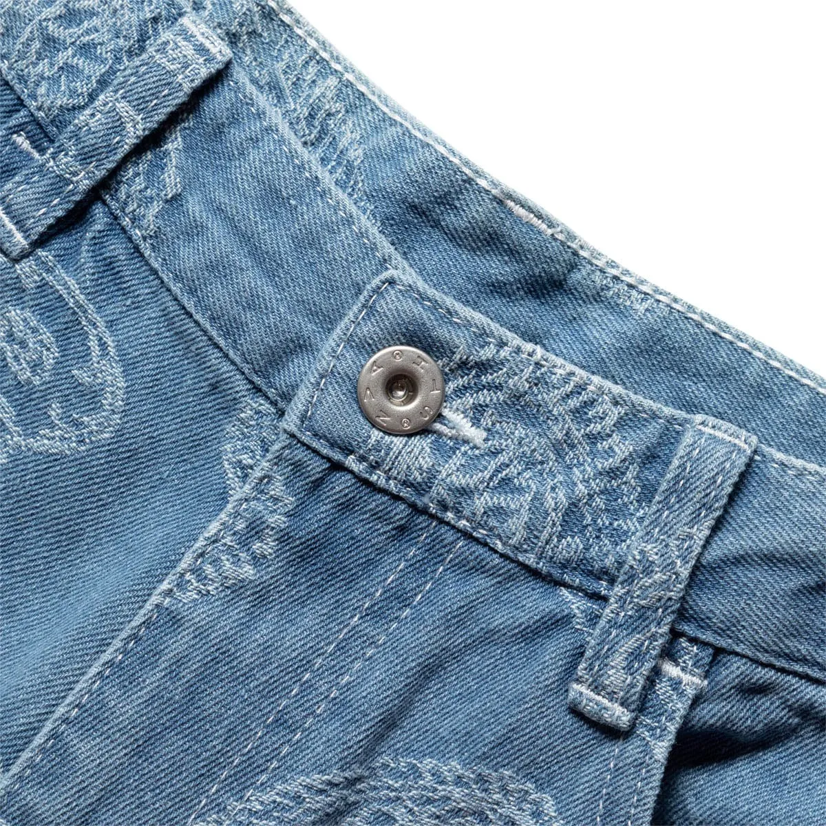 PAISLEY DENIM PANT Light Blue | Bodega