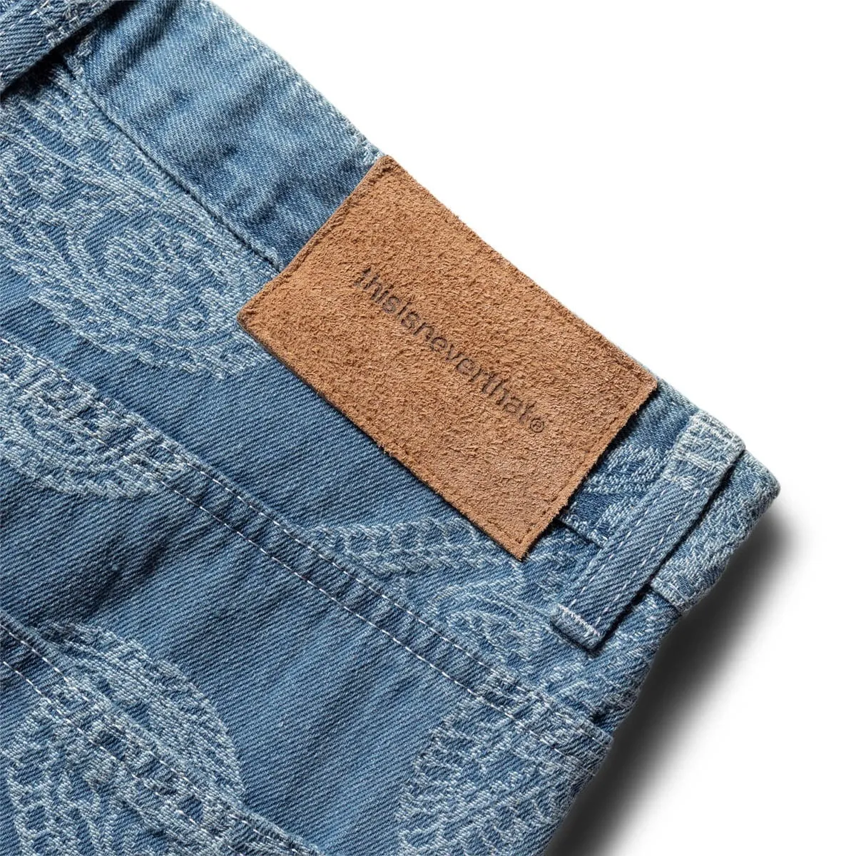 PAISLEY DENIM PANT Light Blue | Bodega