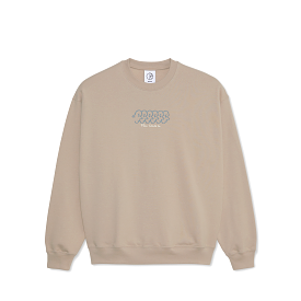 Polar Dave Crewneck Sweatshirt Faces Taupe