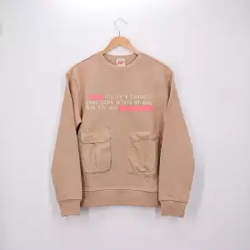 POUCH POCKET CREWNECK SESAME