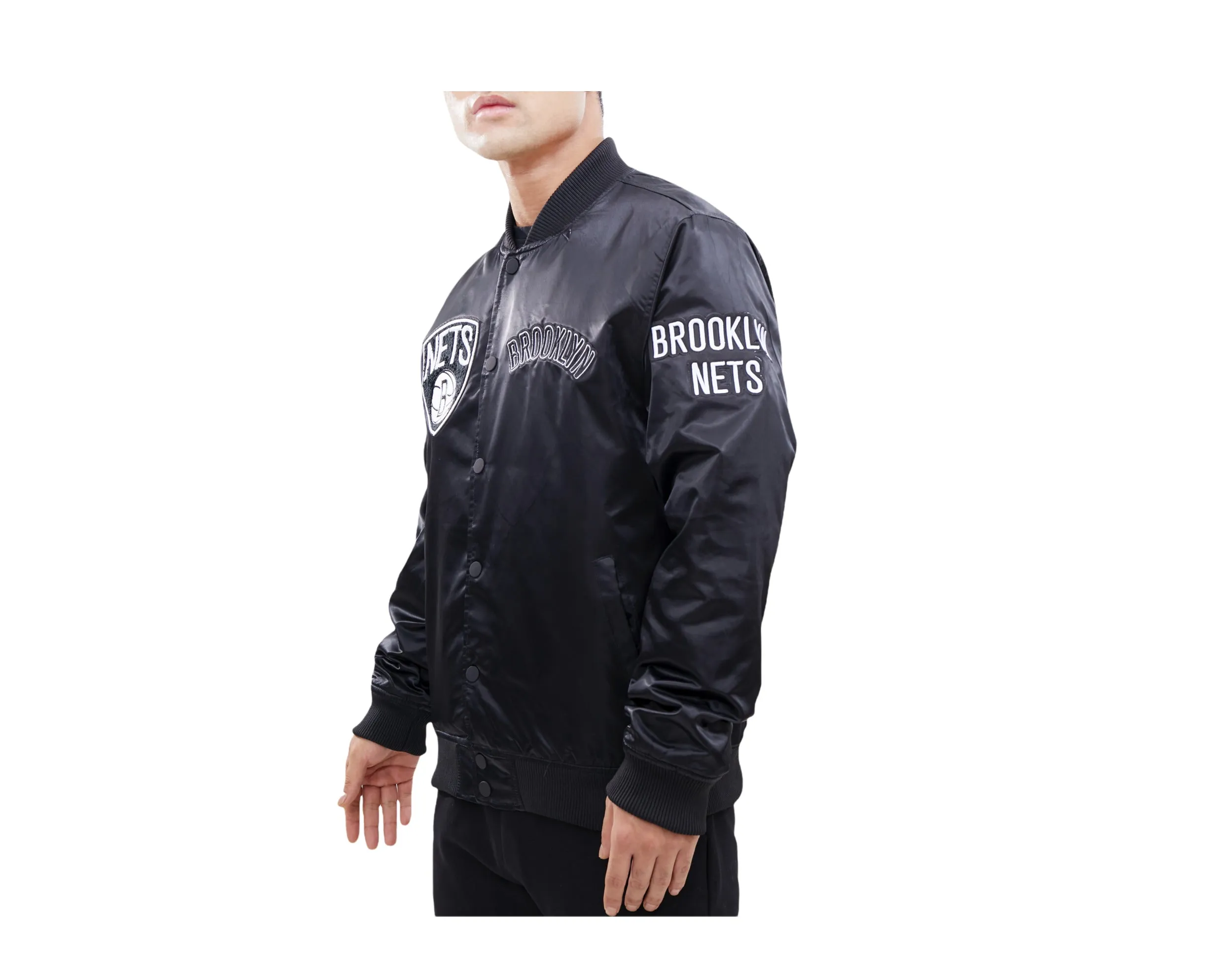 Pro Standard NBA Brooklyn Nets Pro Team Logo Satin Jacket