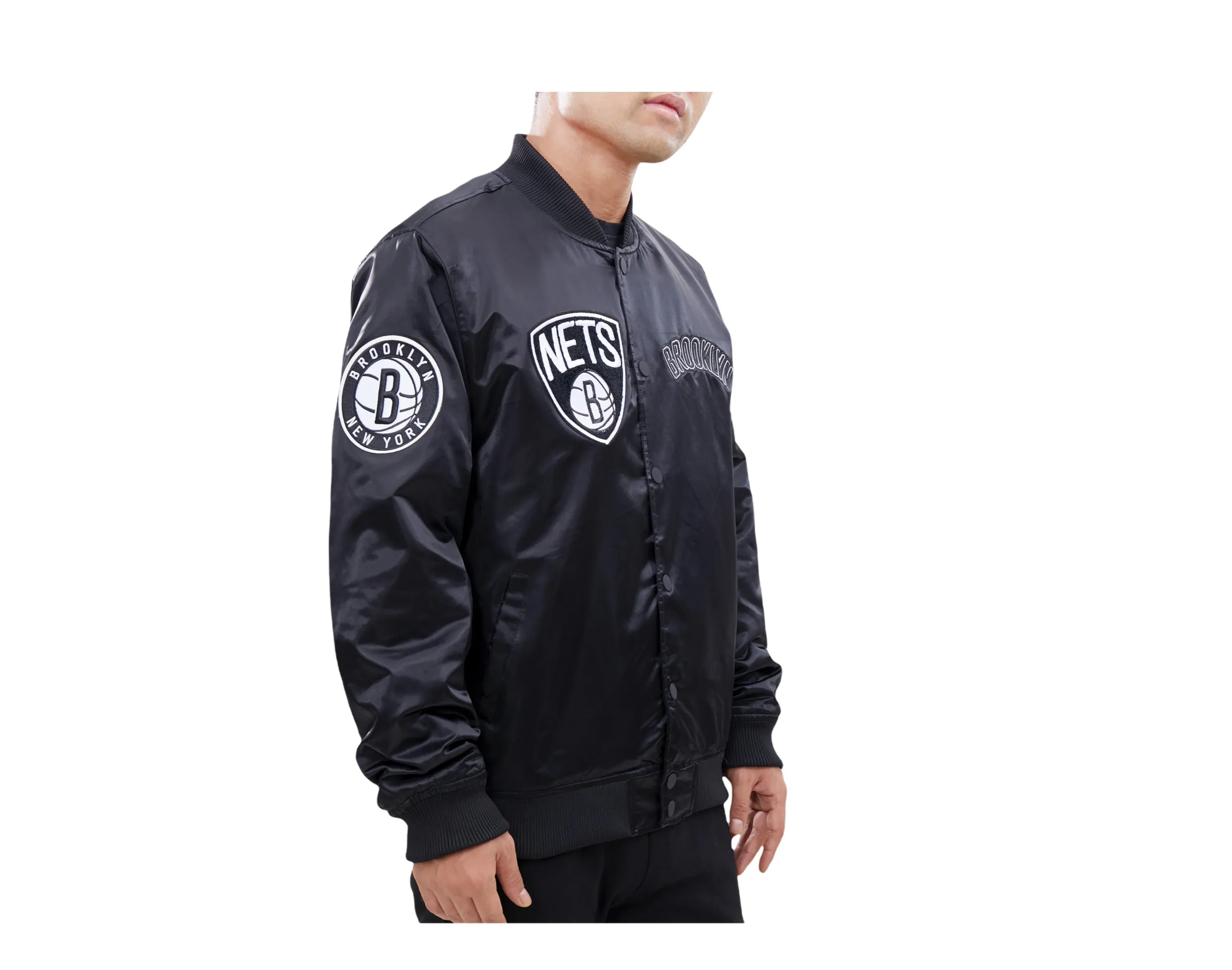 Pro Standard NBA Brooklyn Nets Pro Team Logo Satin Jacket