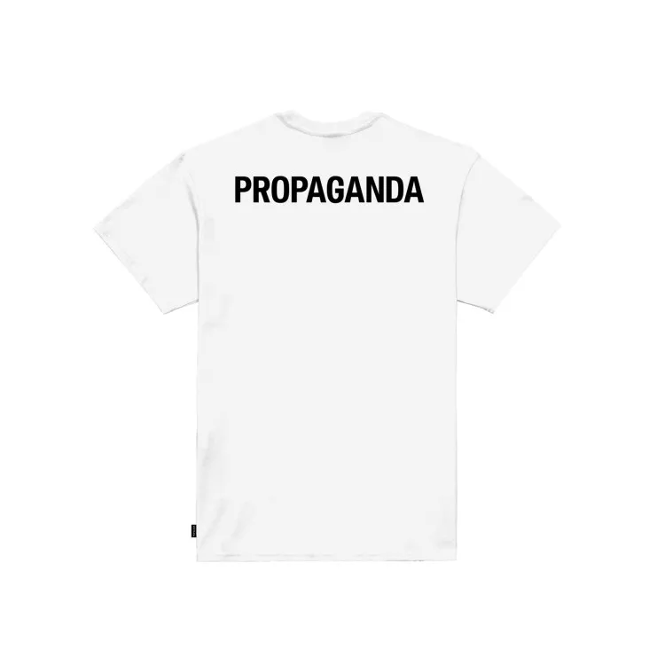 Propaganda LOGO CLASSIC PRTS838-02 Logo T-Shirt in Cotone Bianco