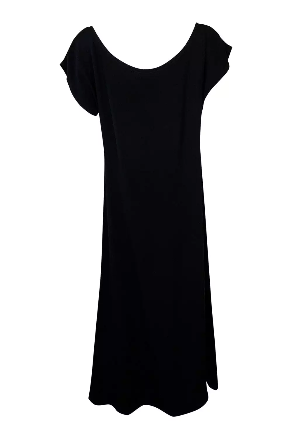 QUORUM Vintage Black Short Sleeved Maxi Dress (UK 12)