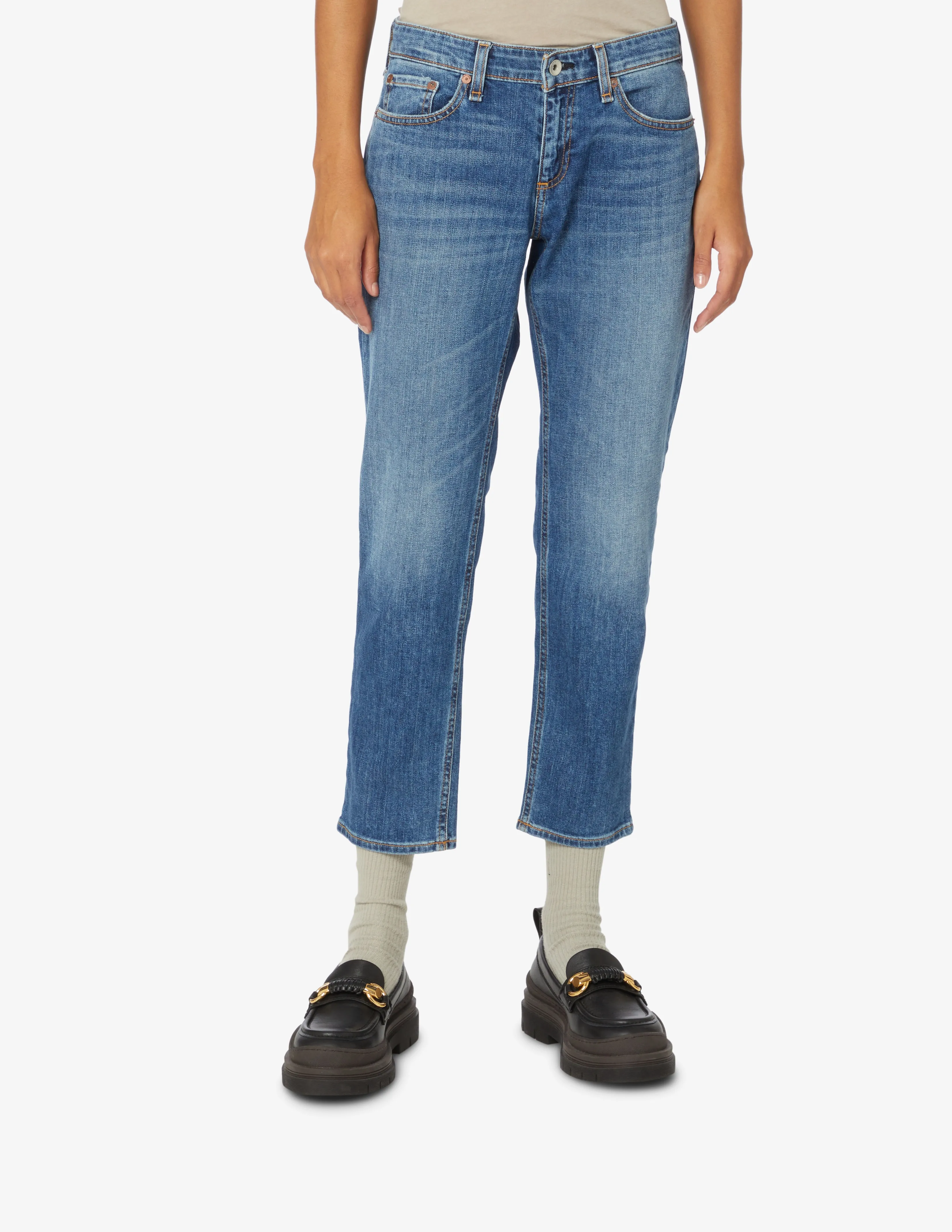 Rag & Bone Dre low-rise slim boyfriend jeans