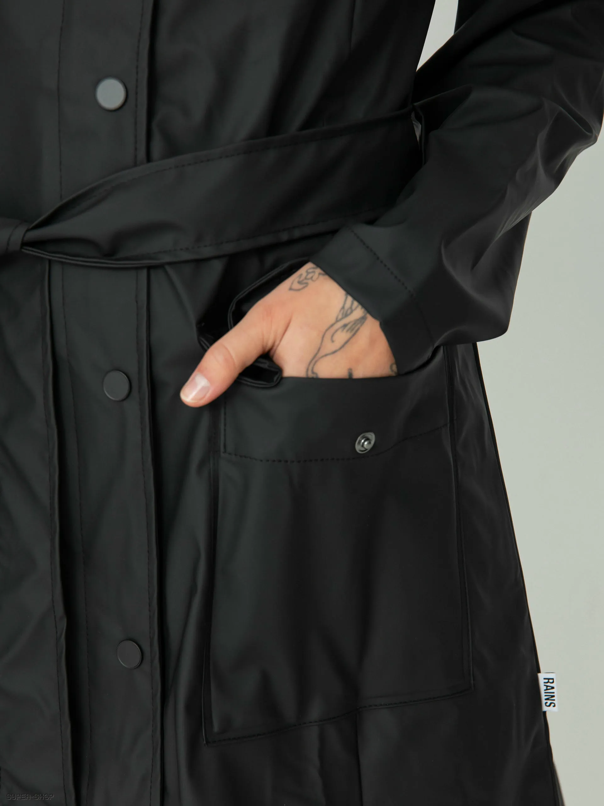 Rains Curve Jacket Jacket Wmn (black)