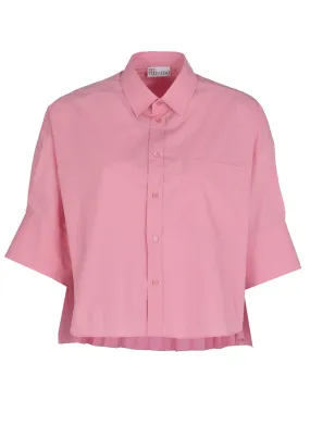 REDValentino Asymmetric Hem Short Sleeved Shirt