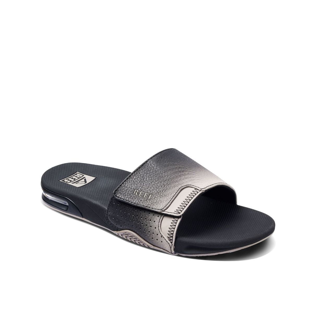 Reef Fanning Slide Black Taupe Fade     