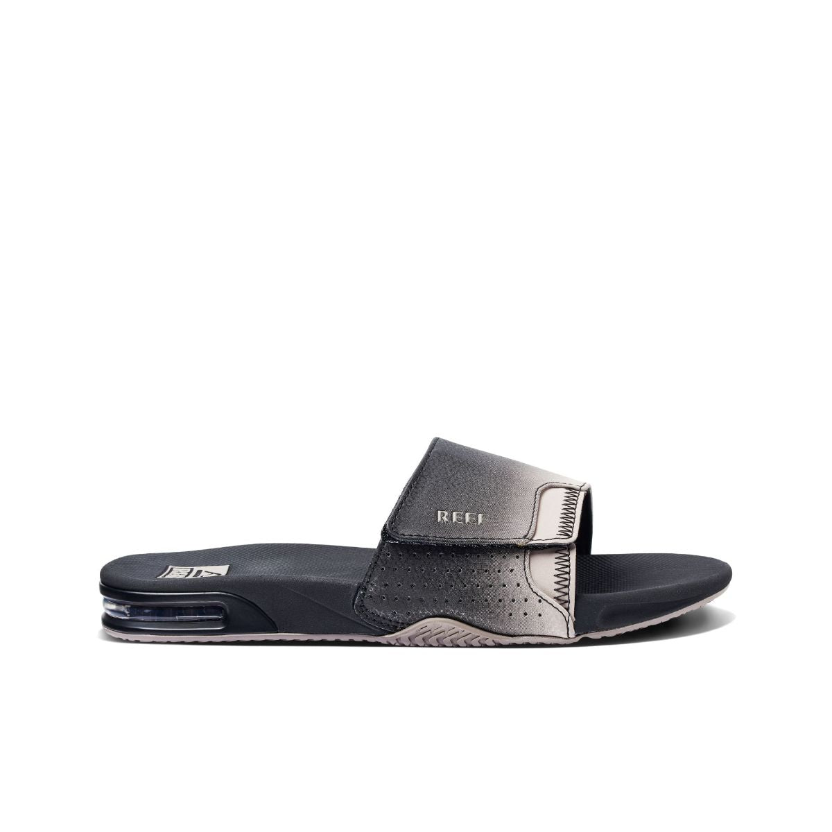 Reef Fanning Slide Black Taupe Fade     