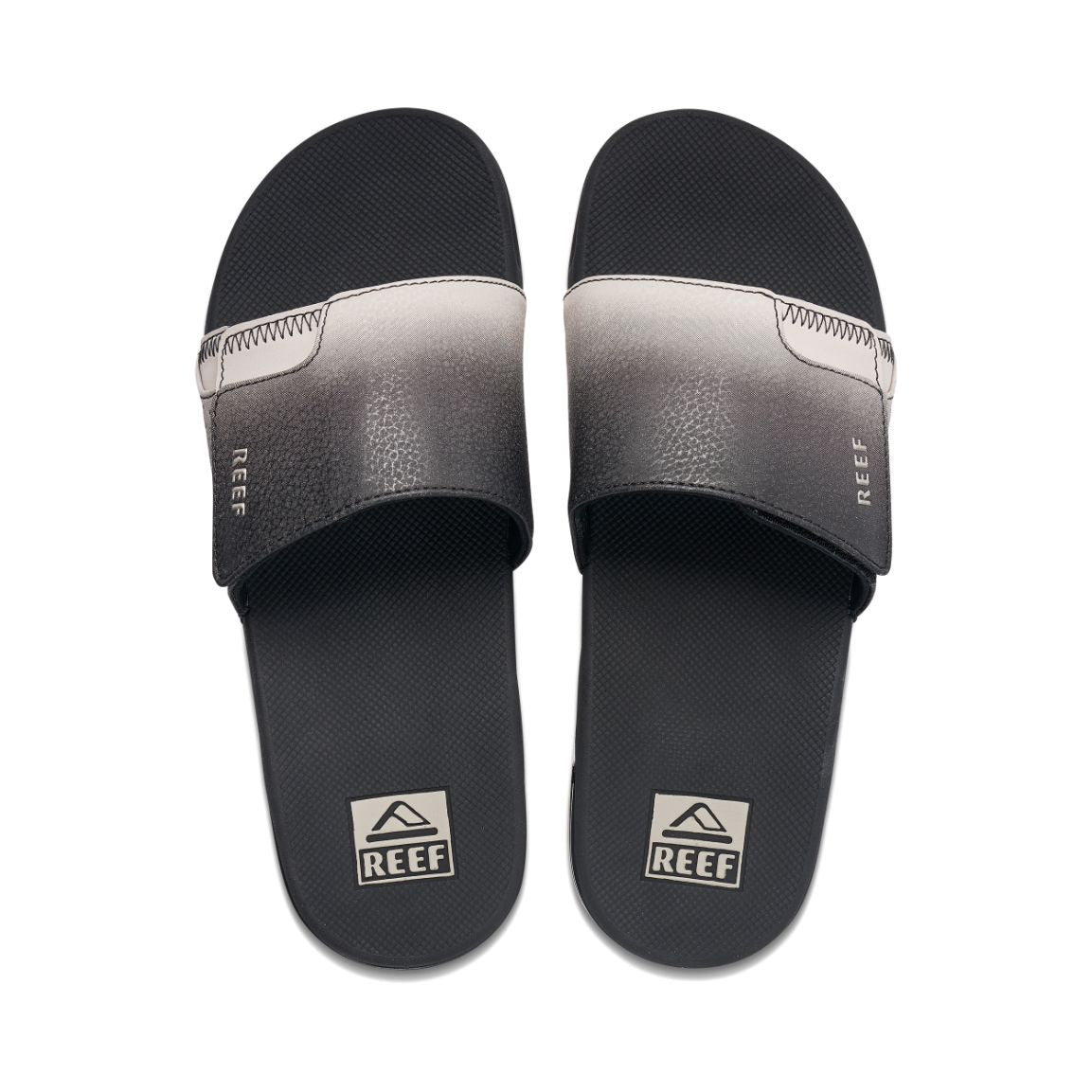 Reef Fanning Slide Black Taupe Fade     