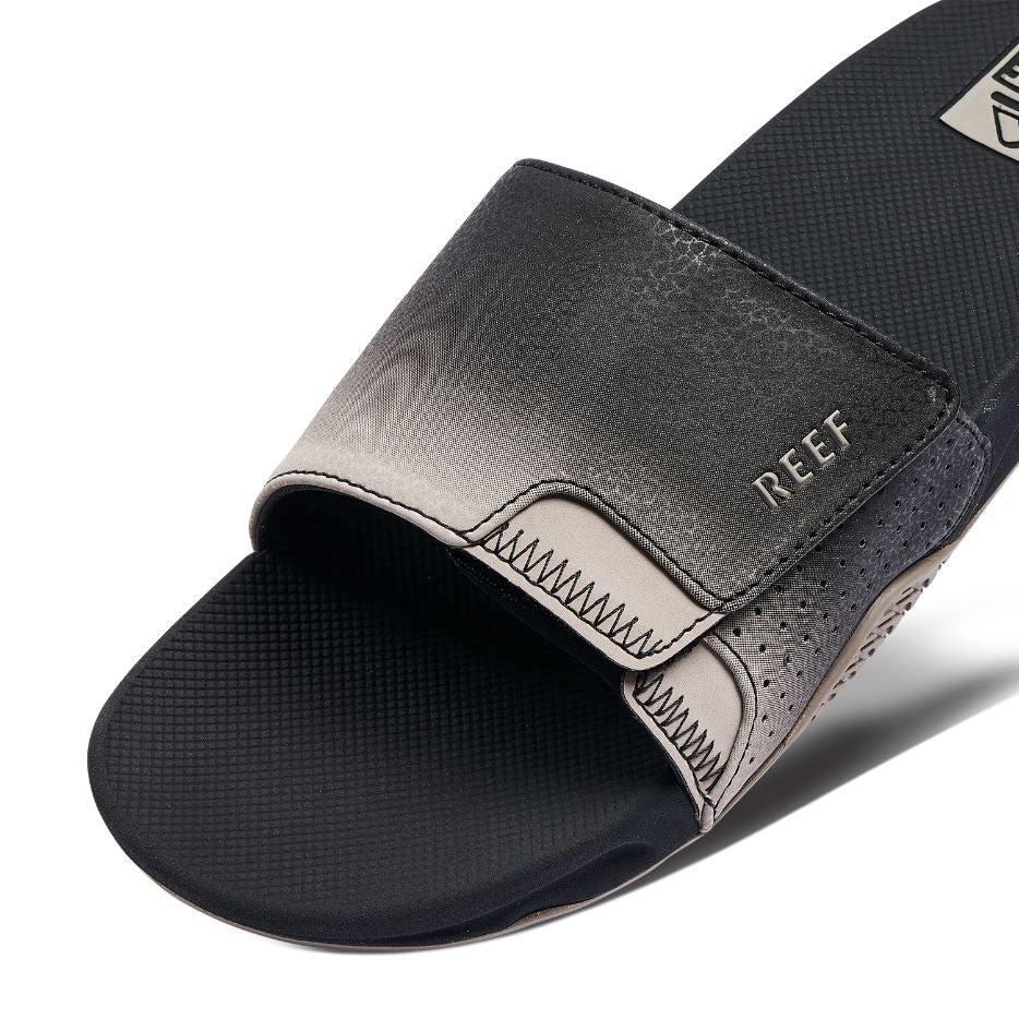 Reef Fanning Slide Black Taupe Fade     