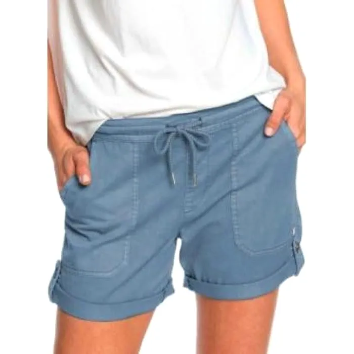 Relaxed Tab Side Shorts - Blue