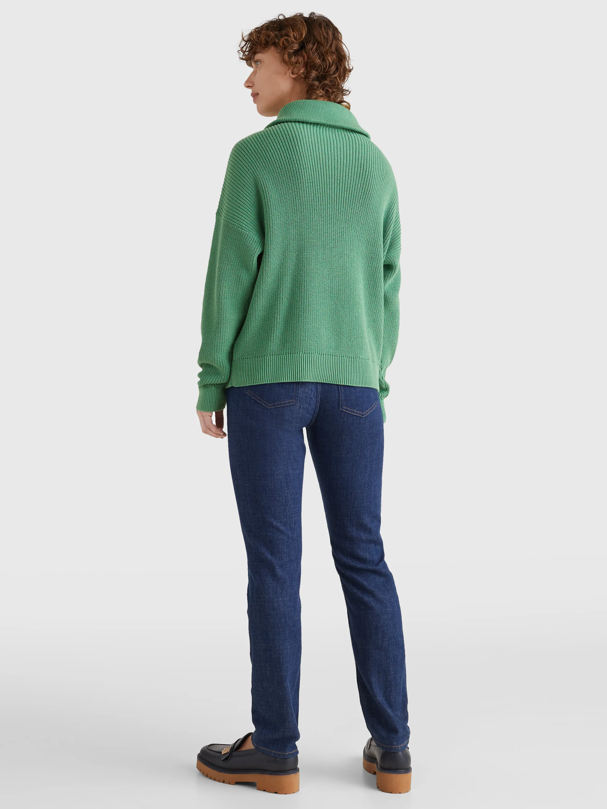 Rib Knit Half-Zip Relaxed Jumper | Sweatshirts & Hoodies | Tommy Hilfiger