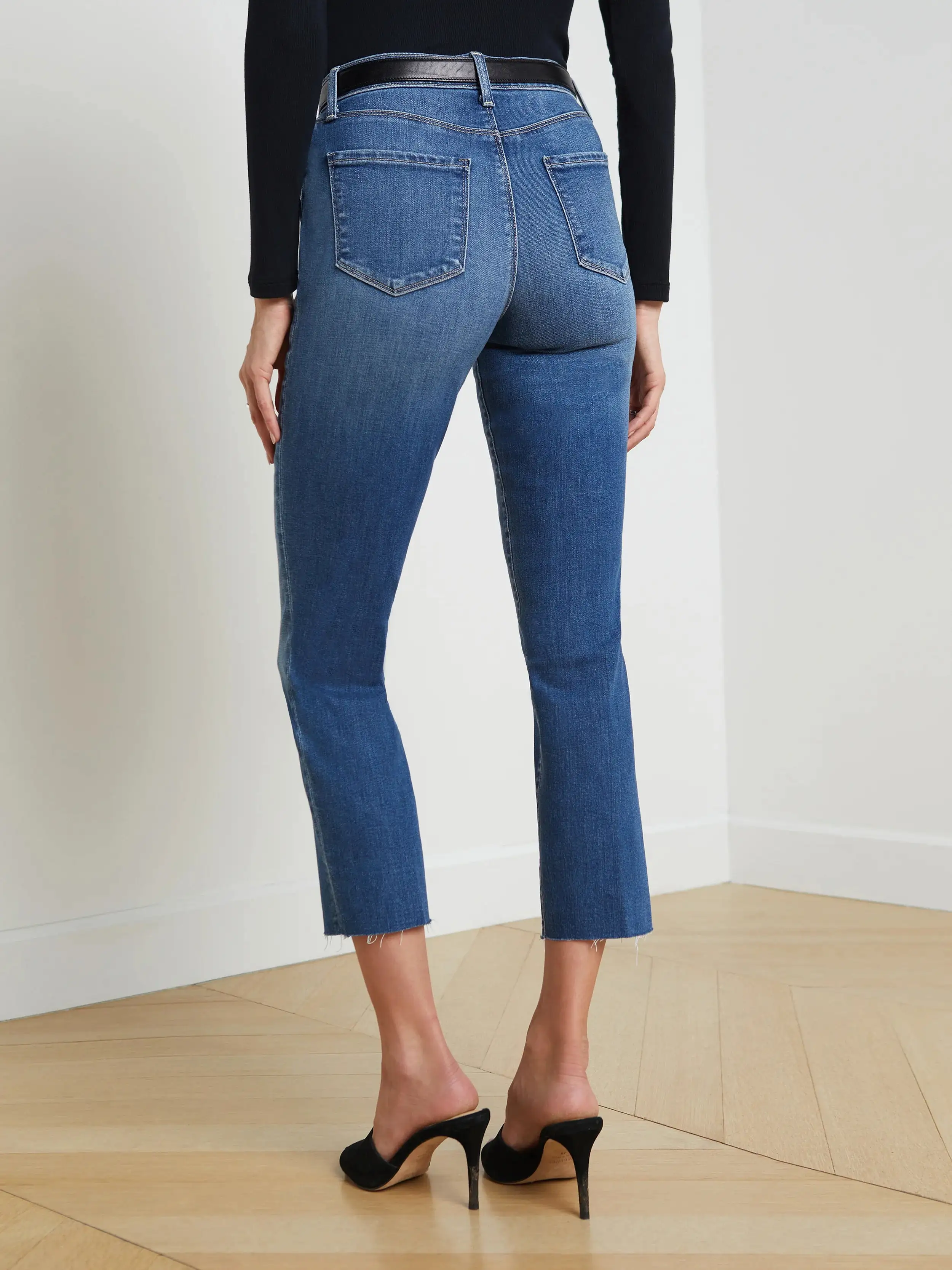 SADA HIGH RISE SLIM CROPPED JEAN (CAMBRIDGE) - L'AGENCE