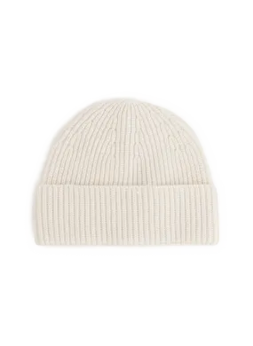 Saison 1865  Merino wool beanie - White