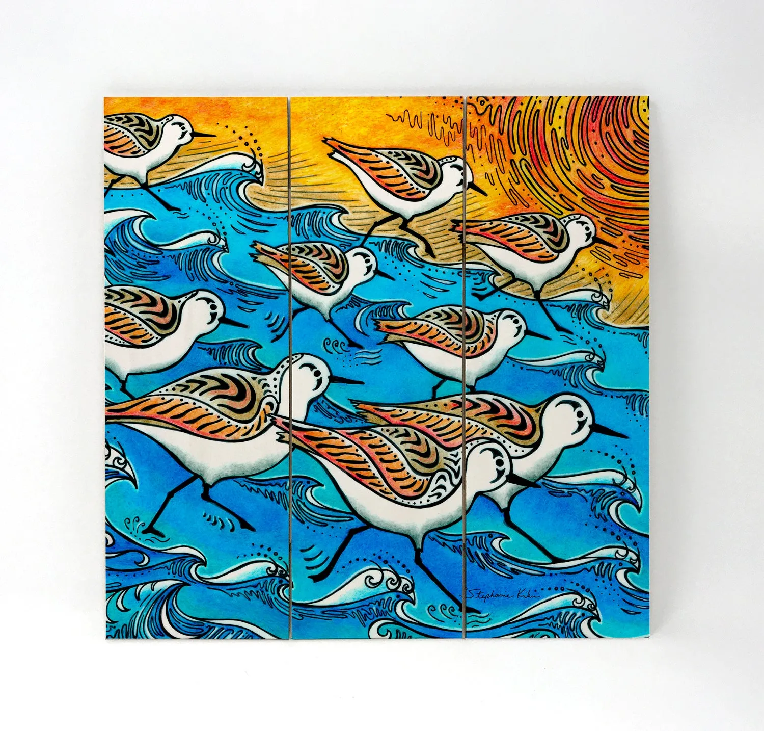 Sanderling Dance Wall Art