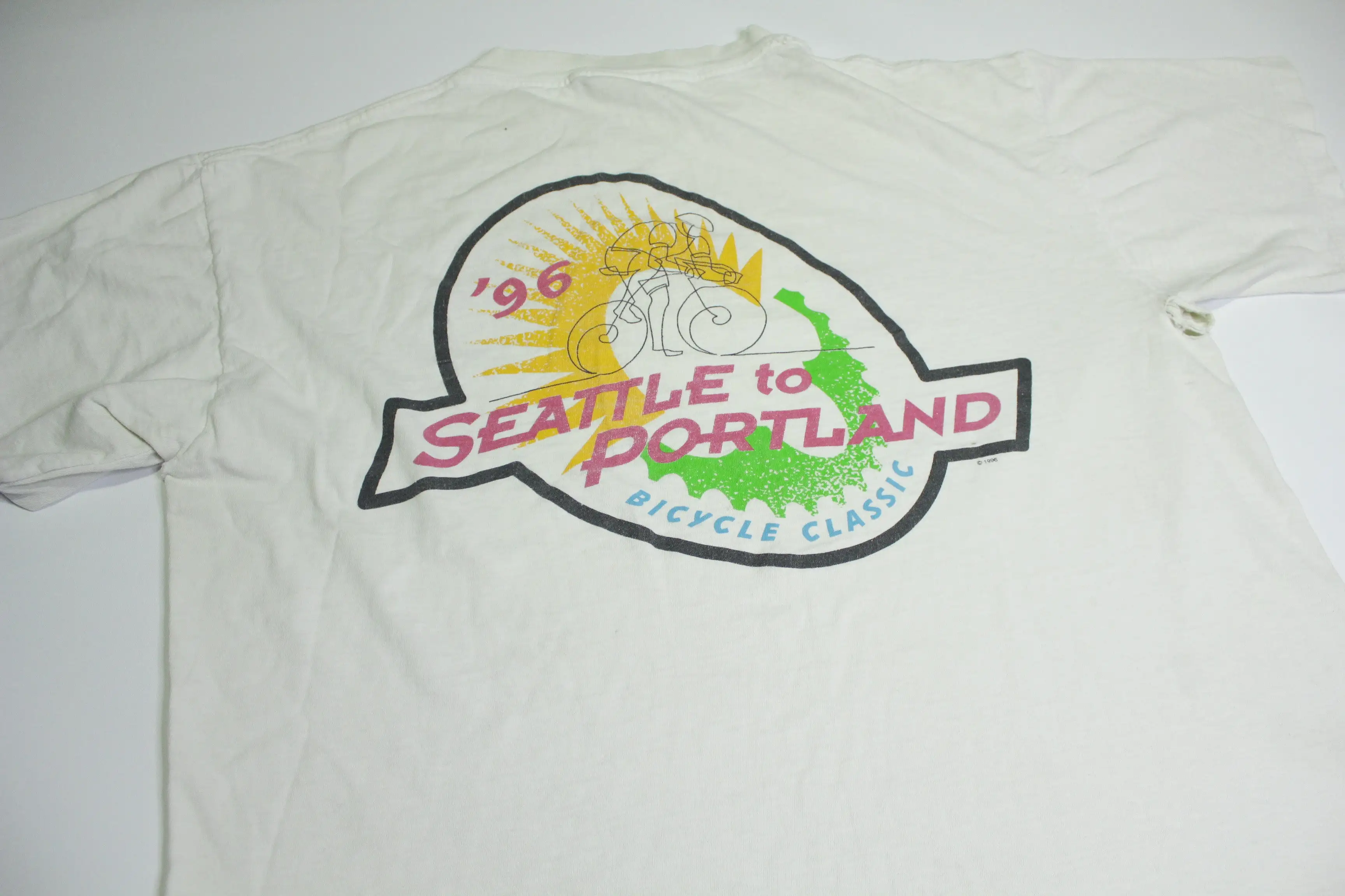 Seattle to Portland 1996 Bicycle Classic Vintage 90's Oneita T-Shirt