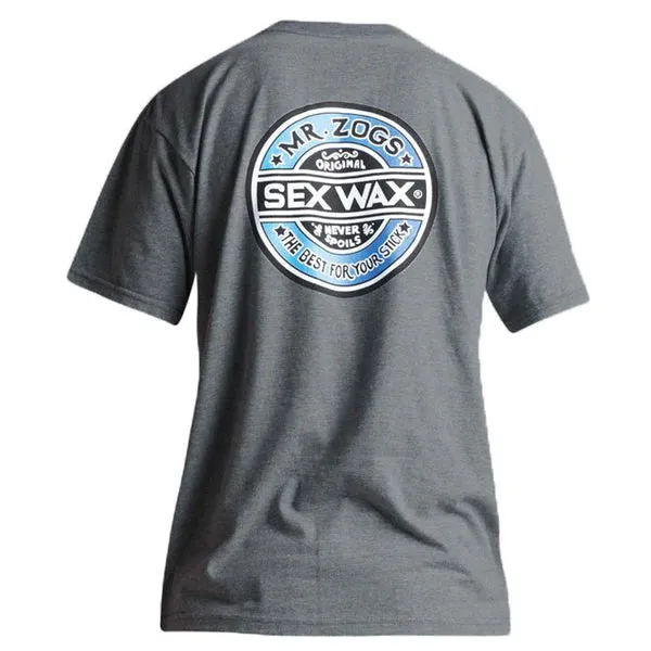 Sex Wax SS Tee Shirt - Black - White - Htr Grey