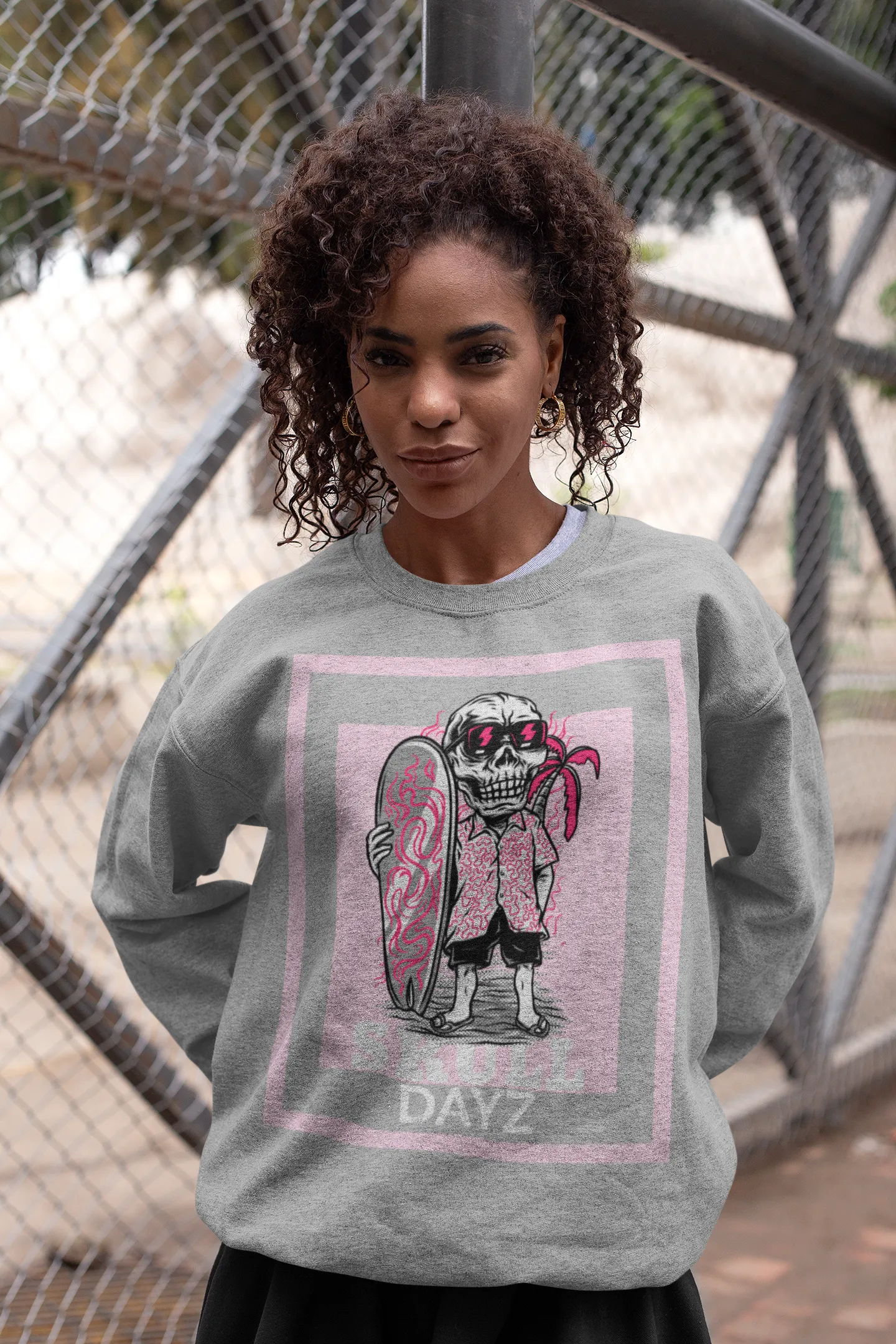 Skull Dayz HD Crewneck Sweatshirt