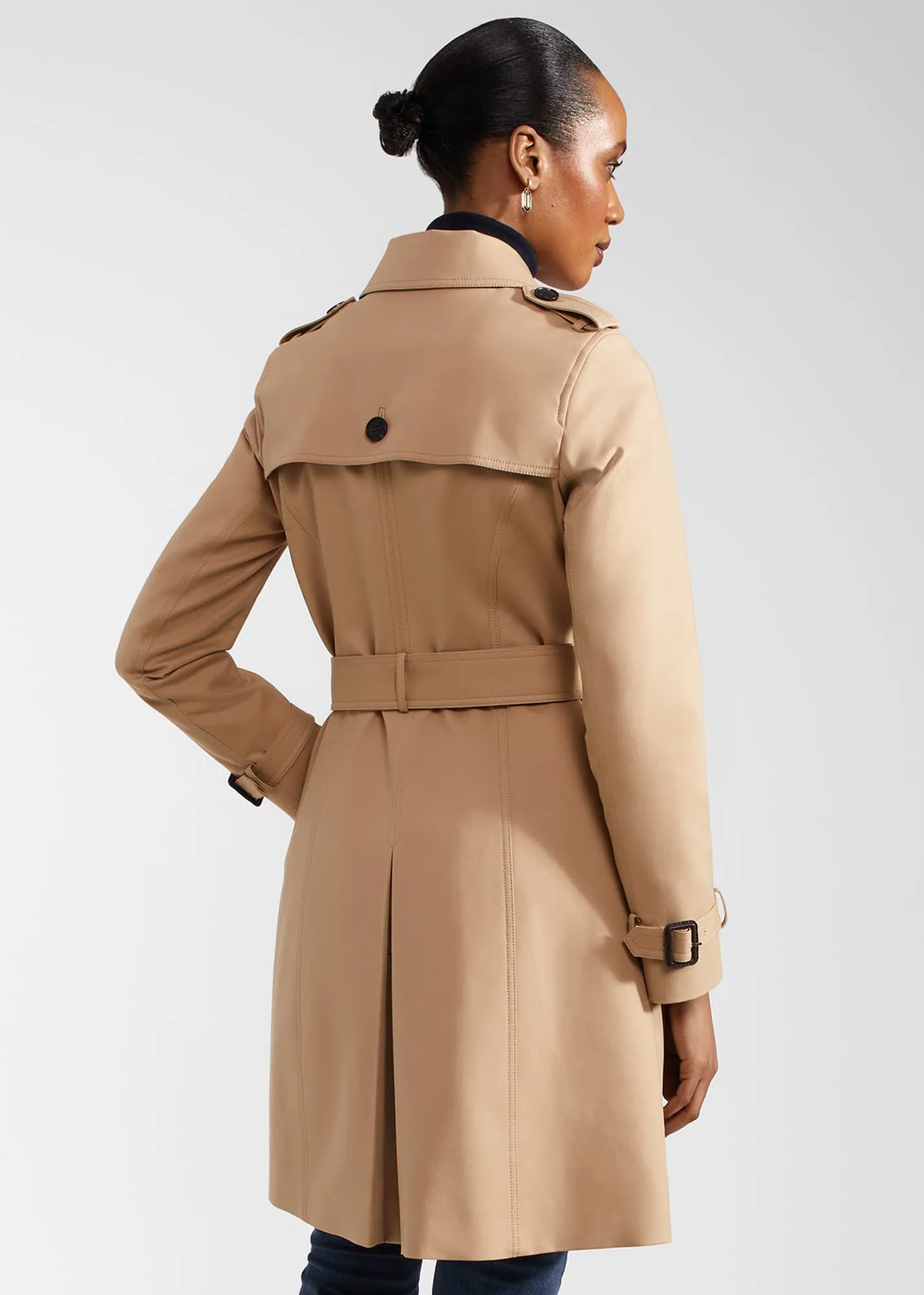 Skylar Shower Resistant Trench Coat 