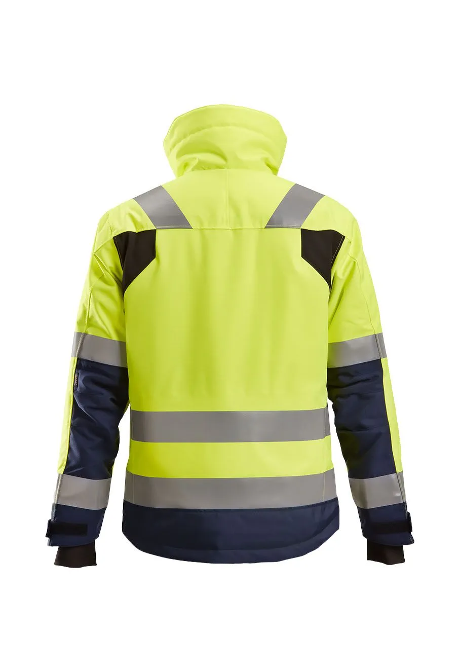 Snickers Work Jacket Insulating High Vis 1130 - Yellow Navy