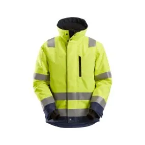 Snickers Work Jacket Insulating High Vis 1130 - Yellow Navy