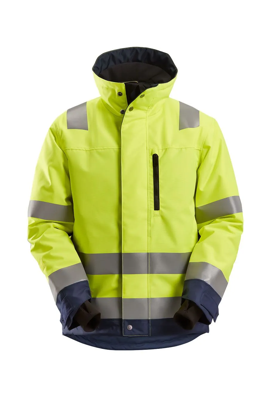 Snickers Work Jacket Insulating High Vis 1130 - Yellow Navy