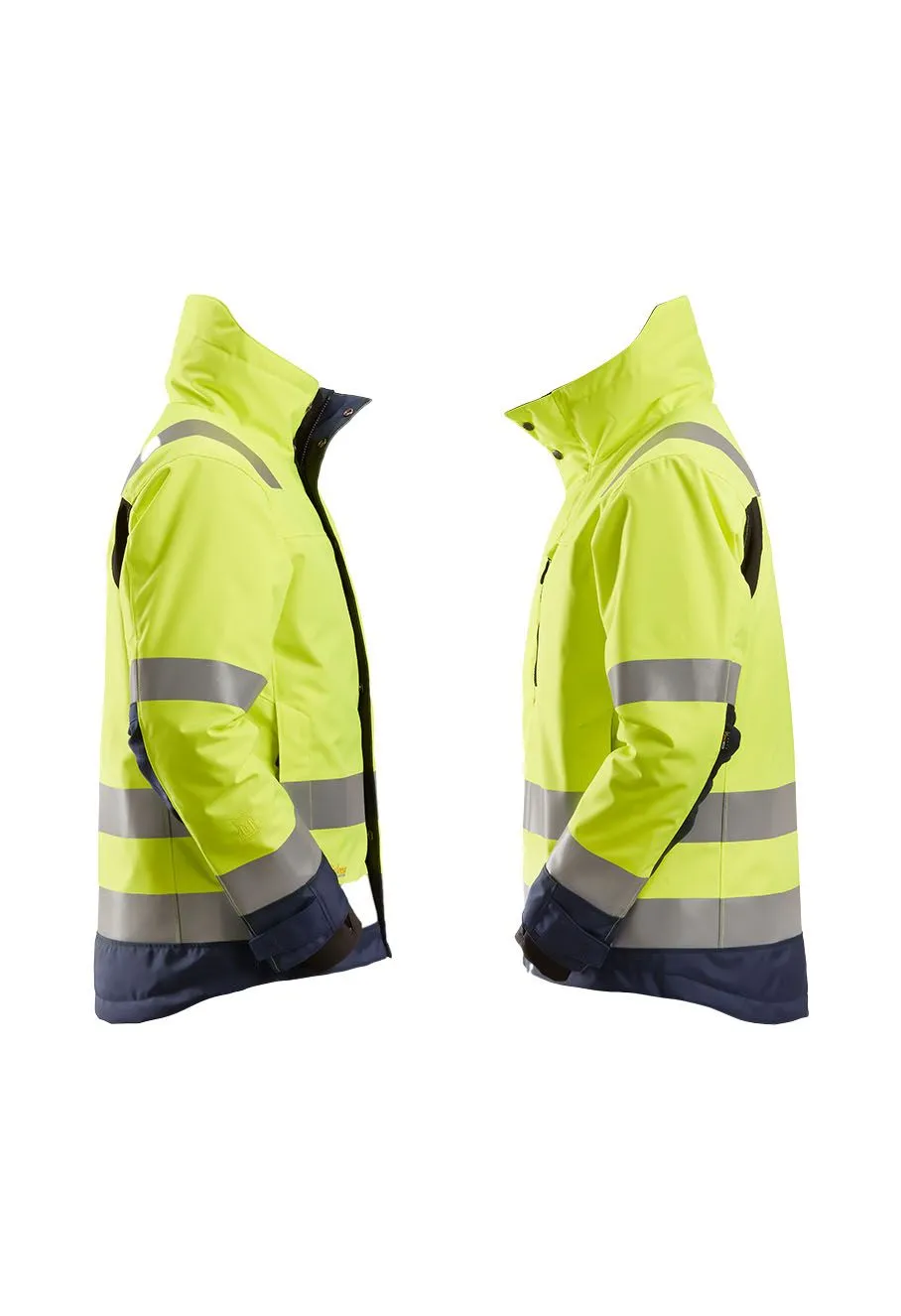 Snickers Work Jacket Insulating High Vis 1130 - Yellow Navy