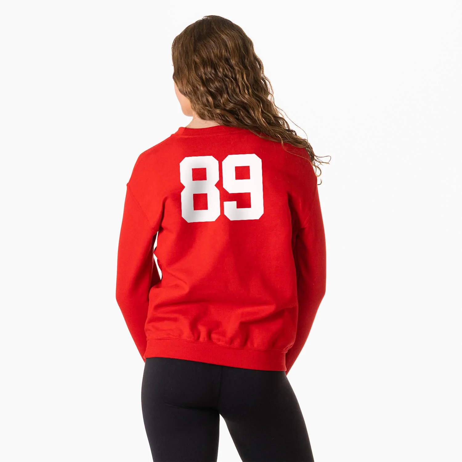 Softball Crewneck Sweatshirt - softball reindeer 