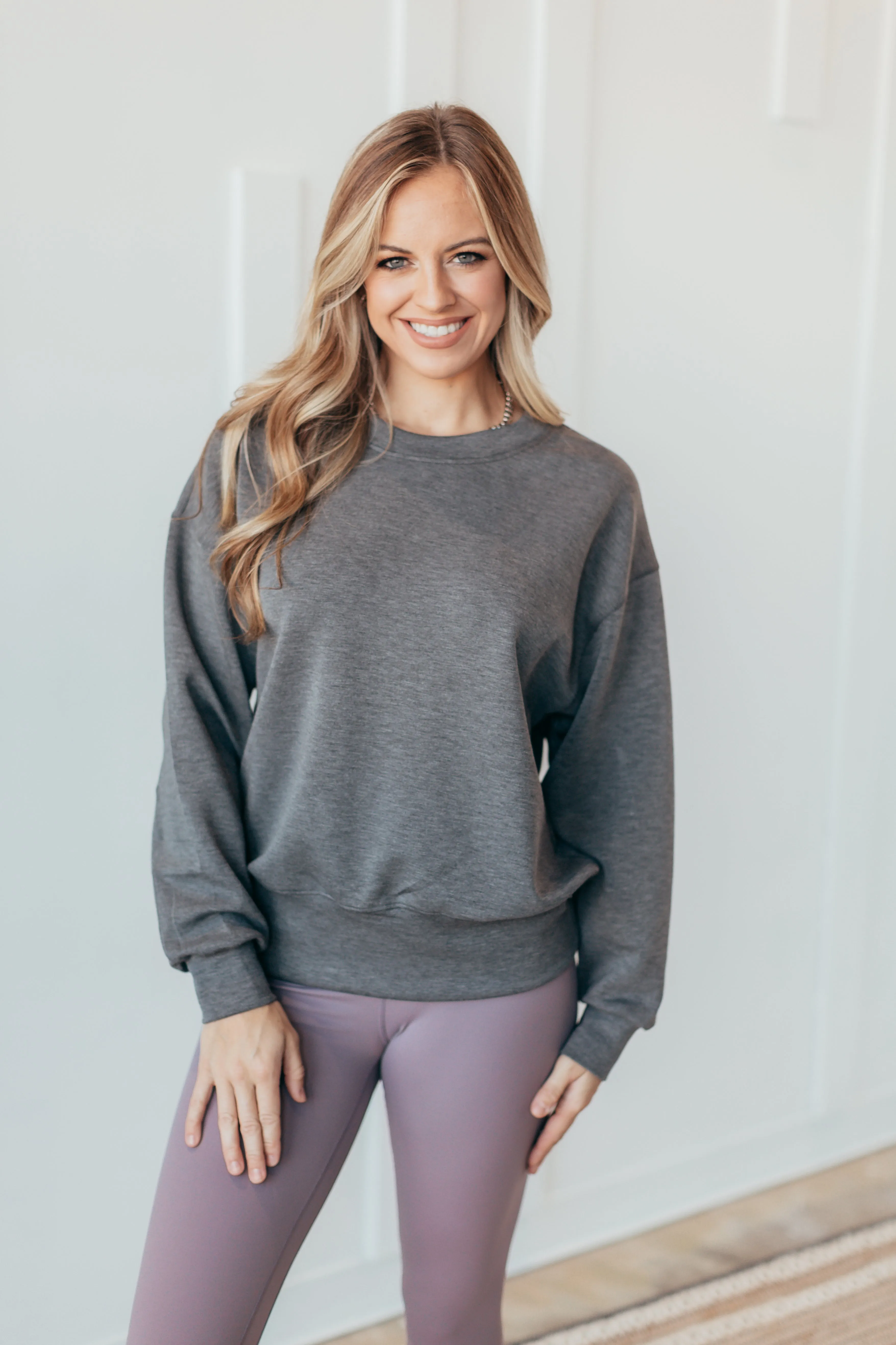 Solid Comfy Crewneck Sweatshirt - 4 Colors