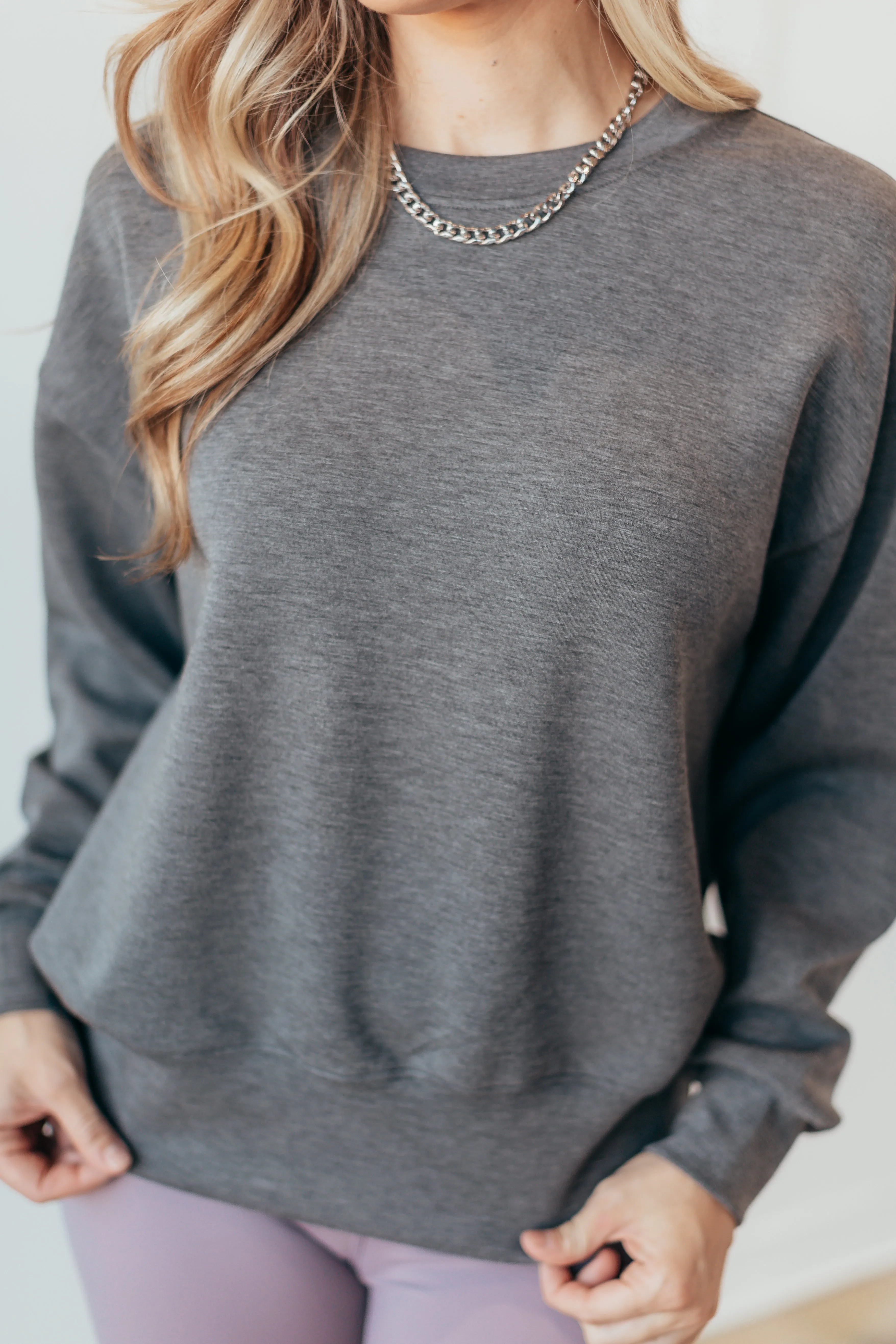 Solid Comfy Crewneck Sweatshirt - 4 Colors