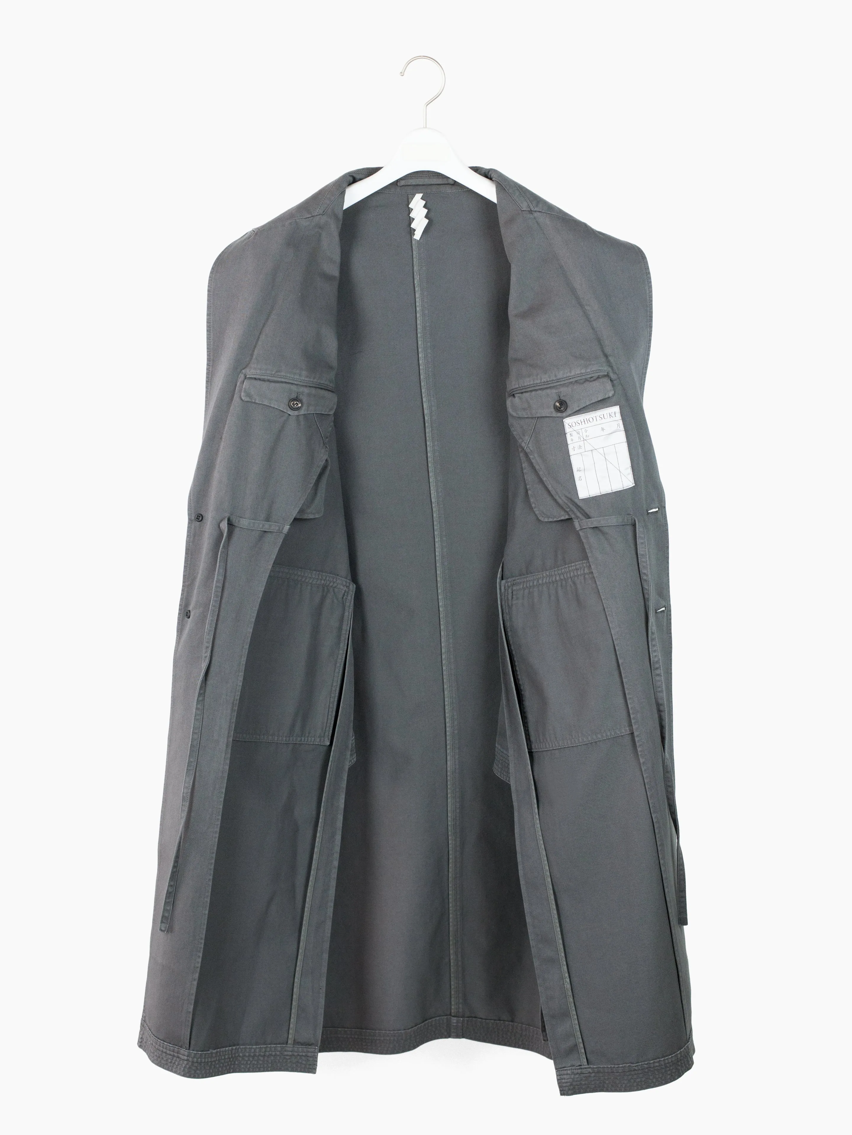 Soshiotsuki SS24 Kimono Breasted Coat