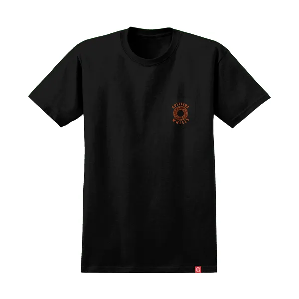 Spitfire Hollow Classic Pocket T-Shirt - Black/Burnt Orange