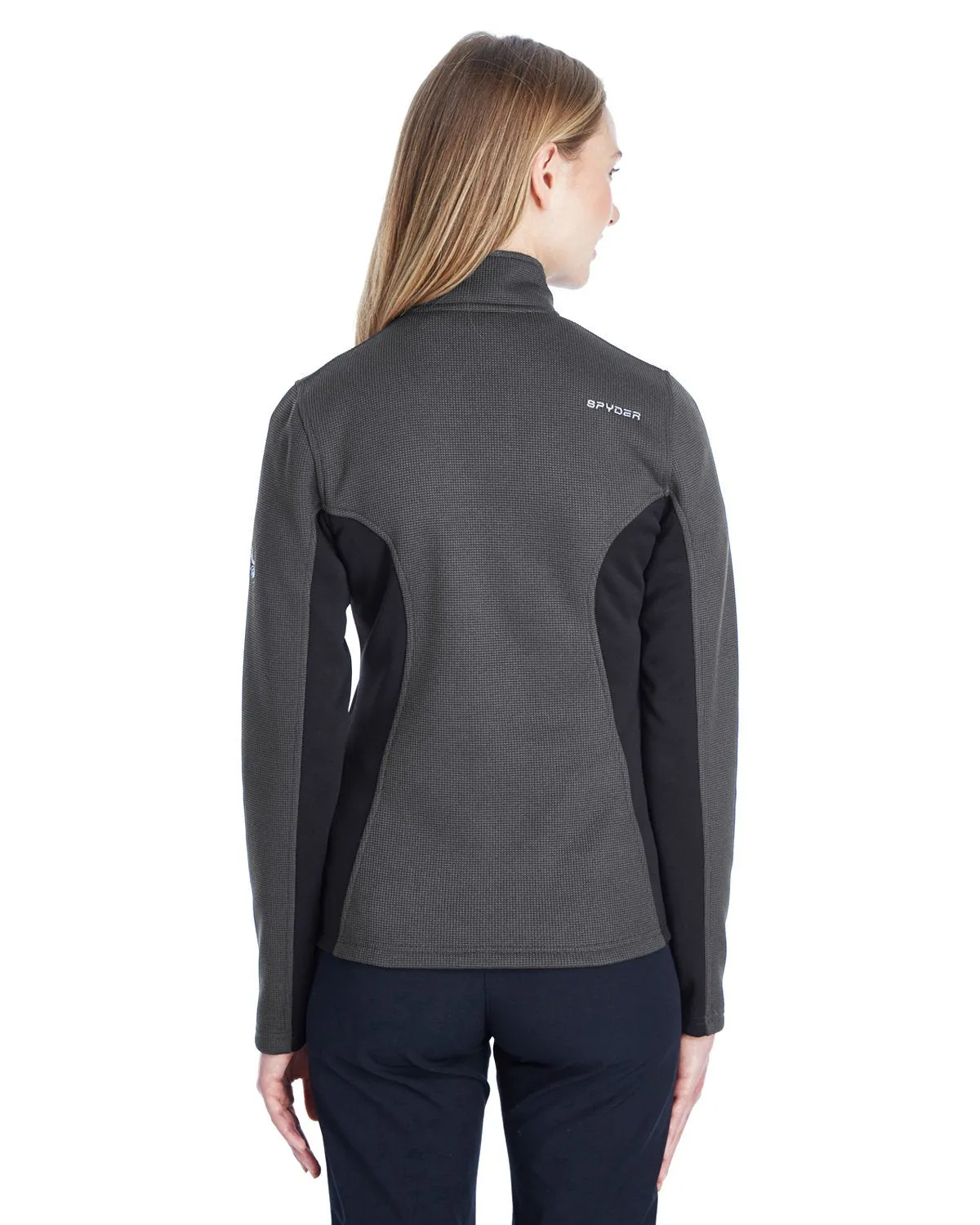 Spyder Ladies Constant Full Zip Sweater Fleece Polar/ Blk/ Wht 187335 [Mulhern + Kulp]