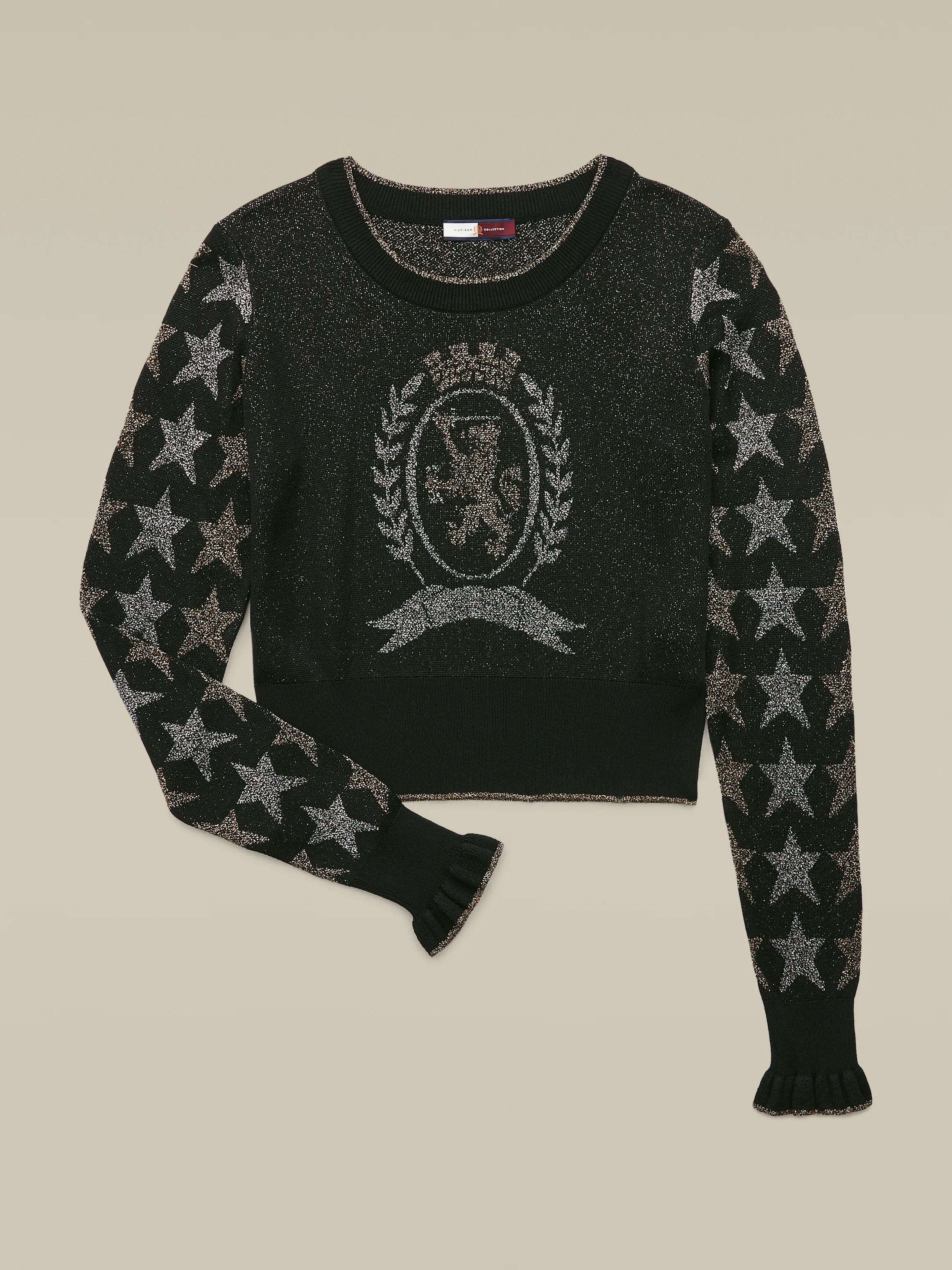 Stars And Crest Sparkle Viscose Jumper | Sweatshirts & Hoodies | Tommy Hilfiger