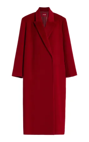 STAUD Serge Oversized Wool Crepe Coat