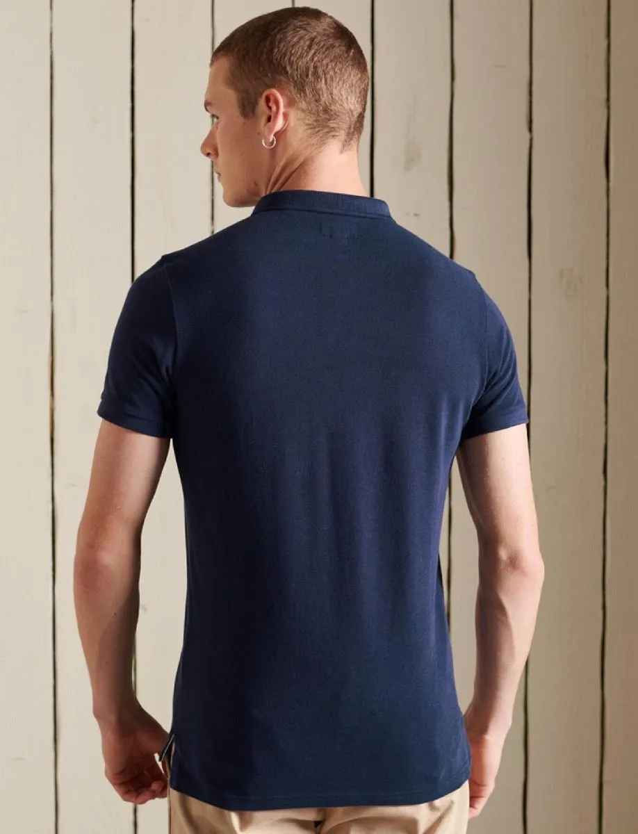 Superdry Classic Essential Logo Polo Shirt Rich Navy