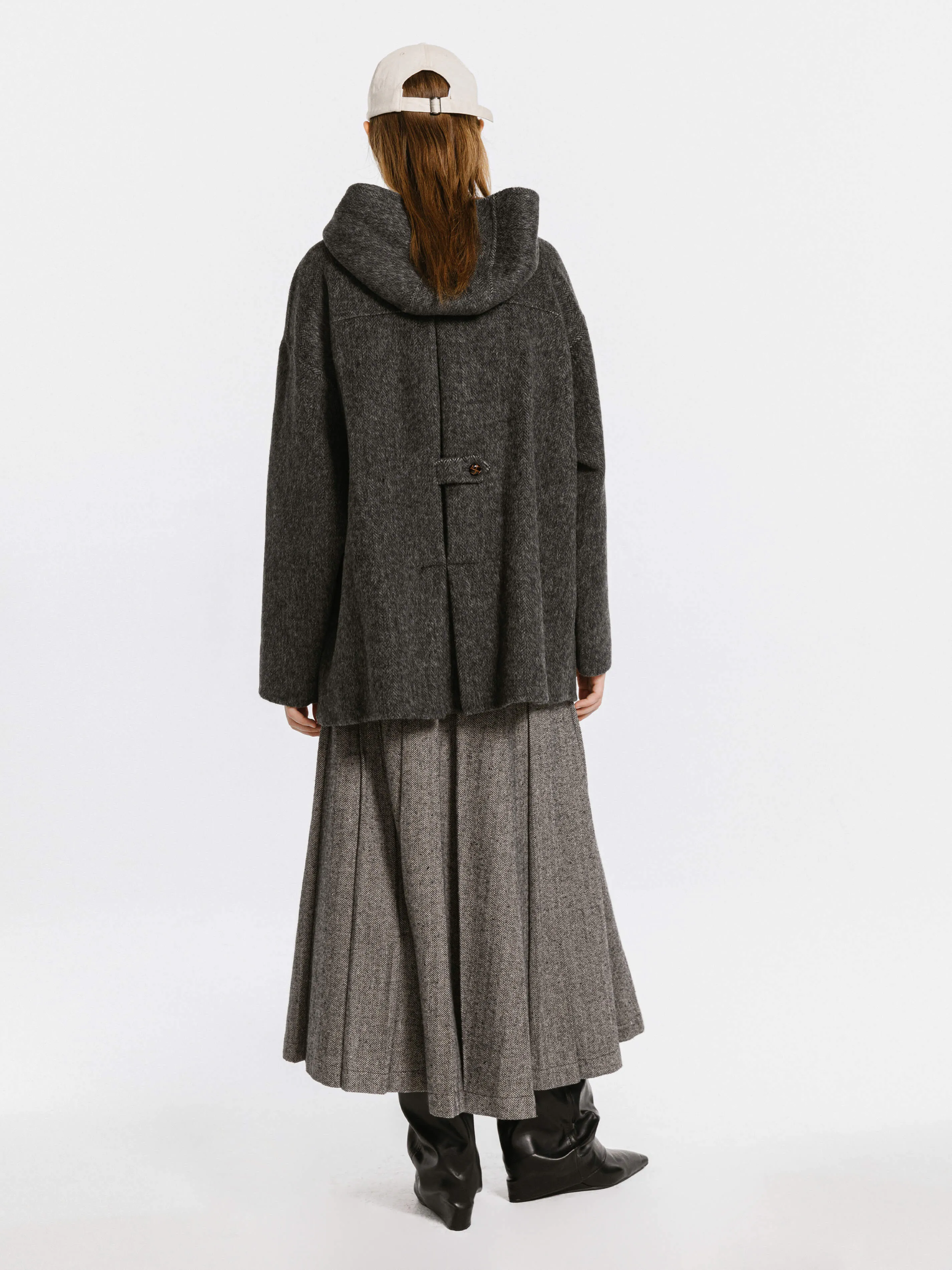 Tailored Coat with Sheep Wool Blend