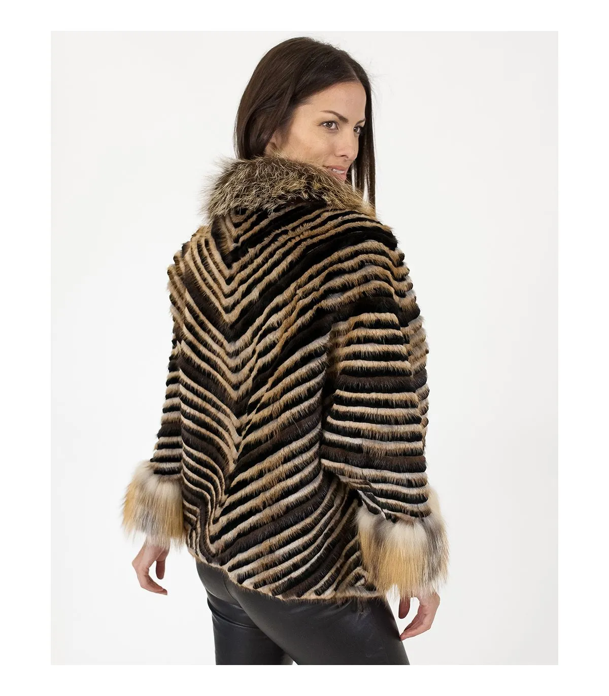 Tan and Black Mink, Fox, and Rex Capelet at FurSource.com