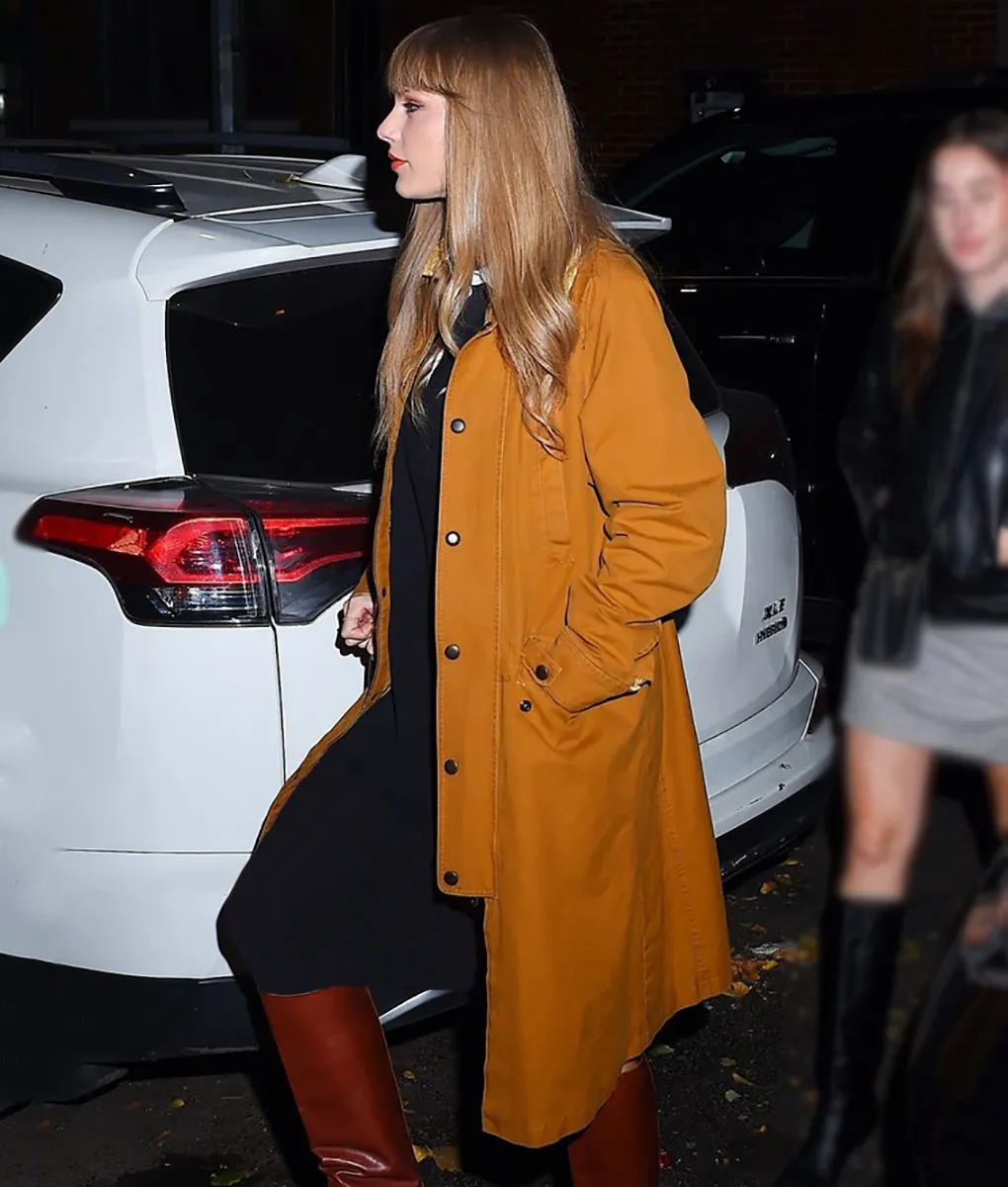 Taylor Swift Mustard Coat | Taylor Swift Yellow Coat