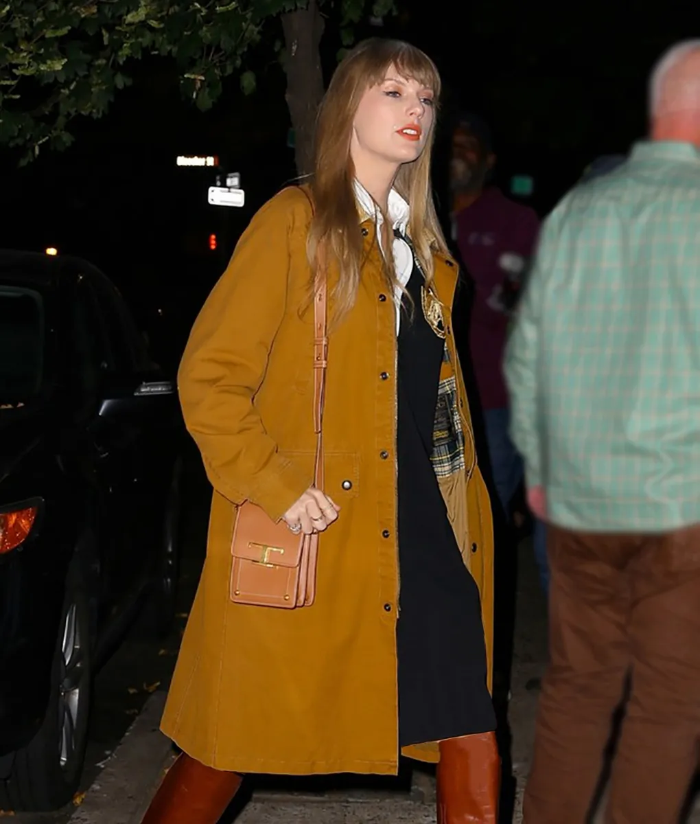 Taylor Swift Mustard Coat | Taylor Swift Yellow Coat