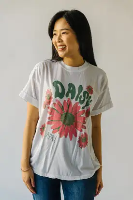 The April Daisy Tee in Vintage White